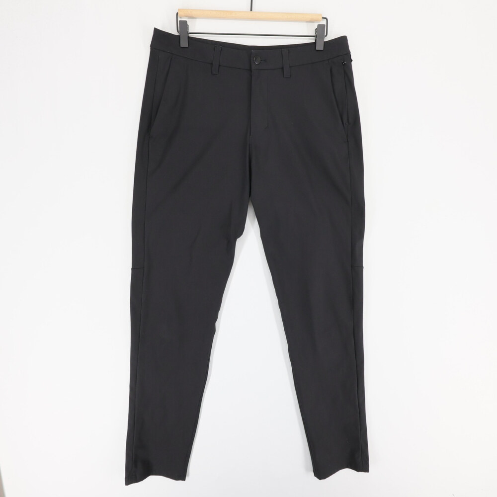 Lululemon Commission Pants Mens 33 Black ABC Slim Fit Warpstreme Chino Stretch